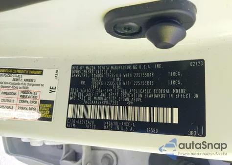 2023 Toyota Corolla Cross Xle из США, поврежденный, VIN 7MUDAAAG4PV047335